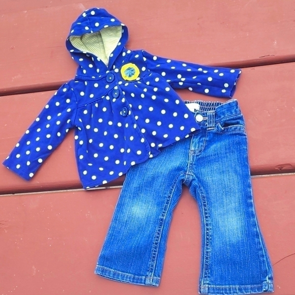 Old Navy jeans/ Carter jacket outfit 12 month - Picture 1 of 9